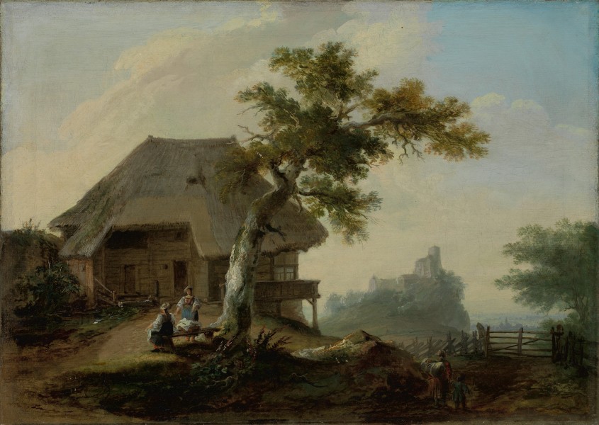 Caspar Wolf - Landschaft mit Bauernhof (1773)