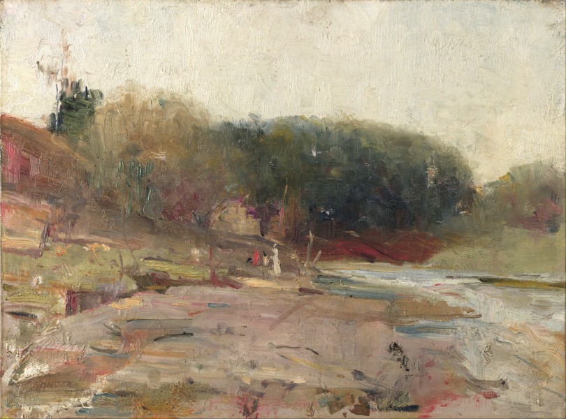 Charles Conder - On the River Yarra, near Heidelberg, Victoria - Google Art Project
