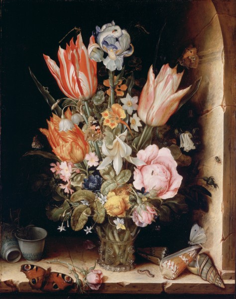Christoffel van den Berghe, Dutch (active Middelburg), active c. 1617 - after 1628 - Still Life with Flowers in a Vase - Google Art Project