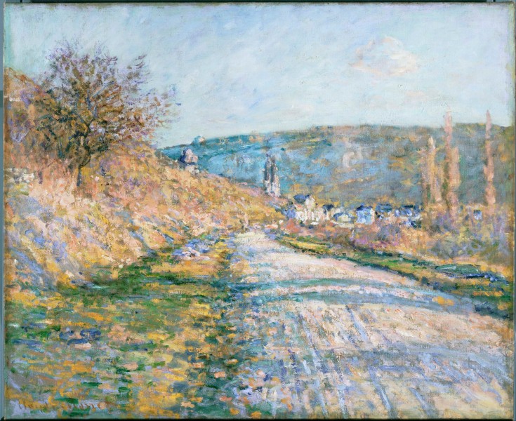 Claude Monet - The Road to Vétheuil - Google Art Project