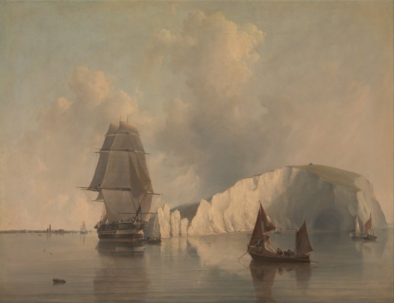 Edward William Cooke - Off the Needles, Isle of Wight - Google Art Project