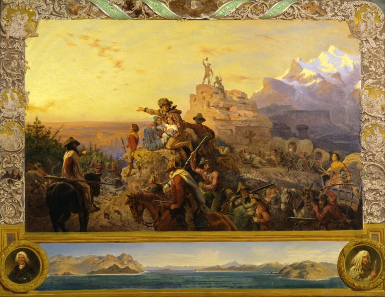 Emanuel Gottlieb Leutze - Westward the Course of Empire Takes Its Way (mural study, U.S. Capitol) - Google Art Project