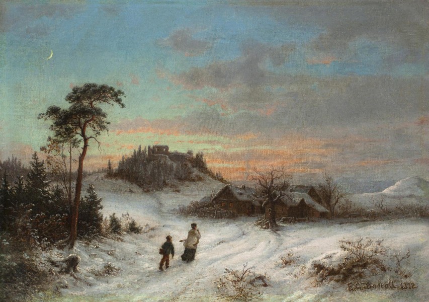 Ernst Gustav Doerell - Winterlandschaft (1872)