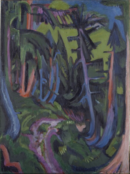 Ernst Ludwig Kirchner - Mountain Forest Path - Google Art Project