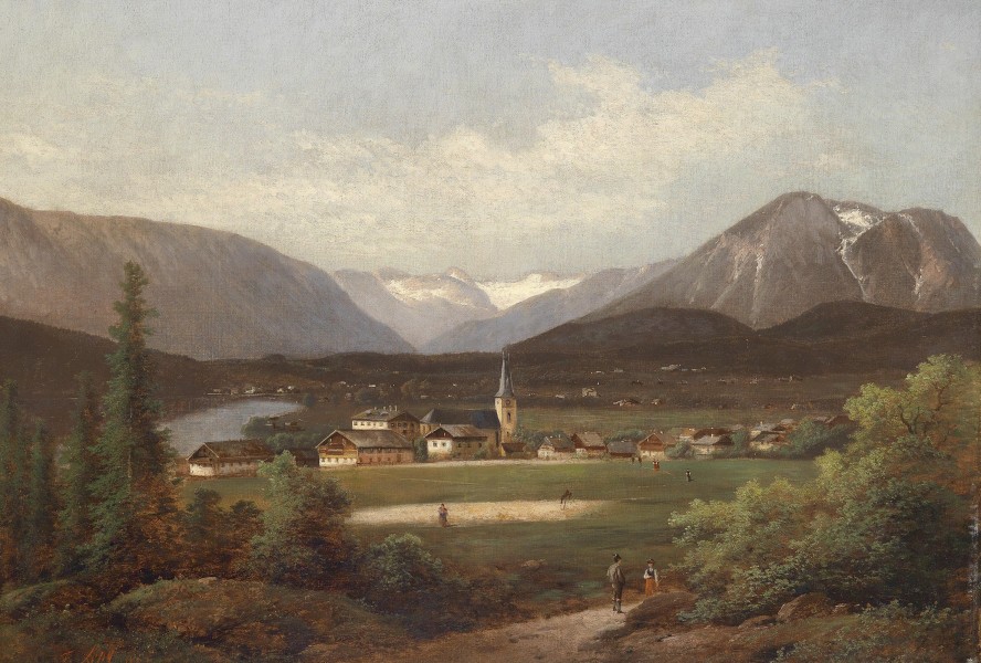 Ferdinand Lepié Blick über den Altausseersee 1883