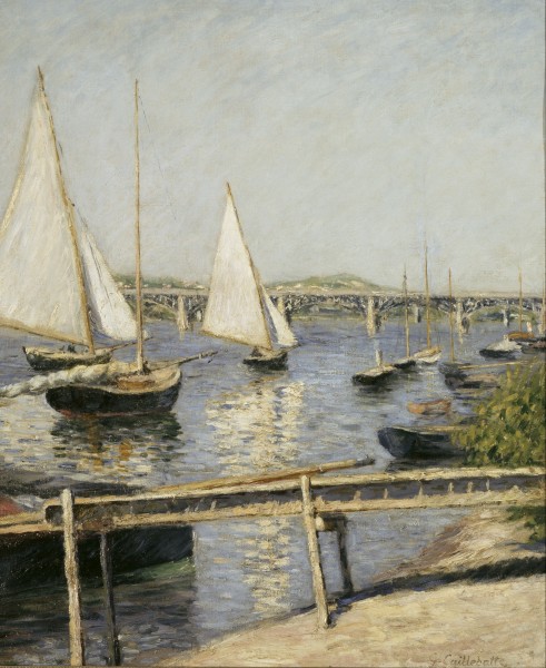 Gustave Caillebotte - Sailing Boats at Argenteuil - Google Art Project