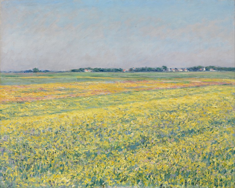 Gustave Caillebotte - The plain of Gennevilliers, yellow fields - Google Art Project