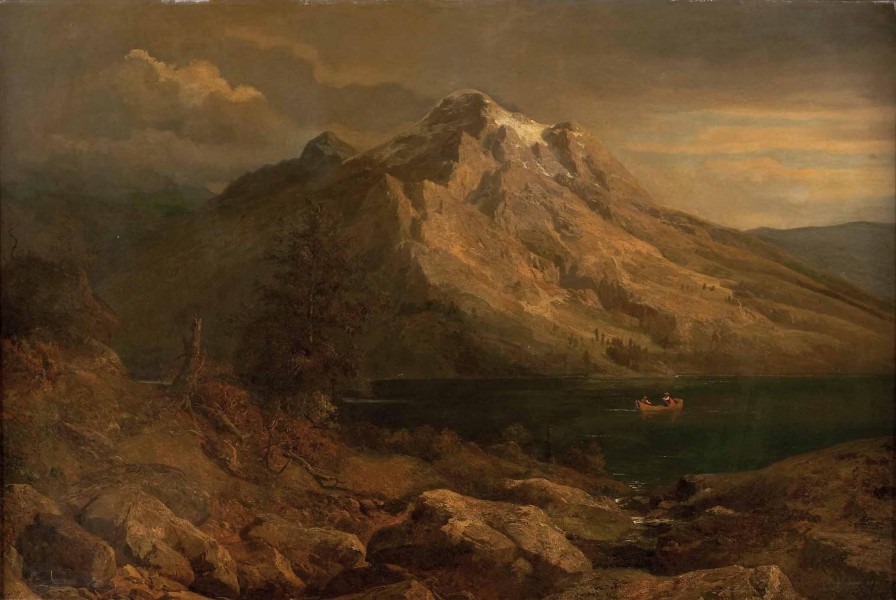 Heinrich Brandis - Sonnenuntergang am Bergsee