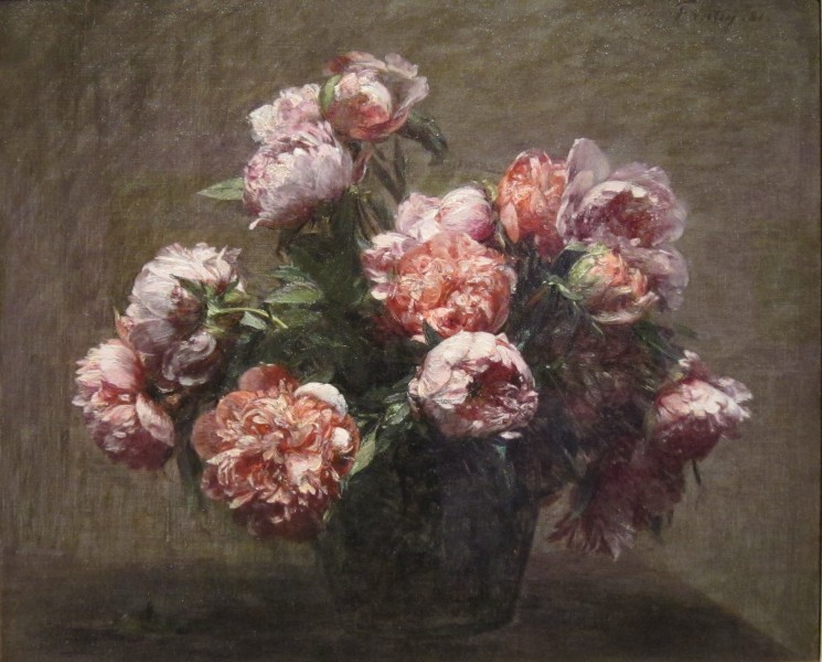Henri Fantin-Latour - Vase de Pivoines (Vase of Peonies), 1881