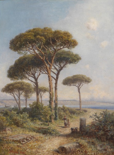 Ignaz Seelos Südliche Landschaft 1864