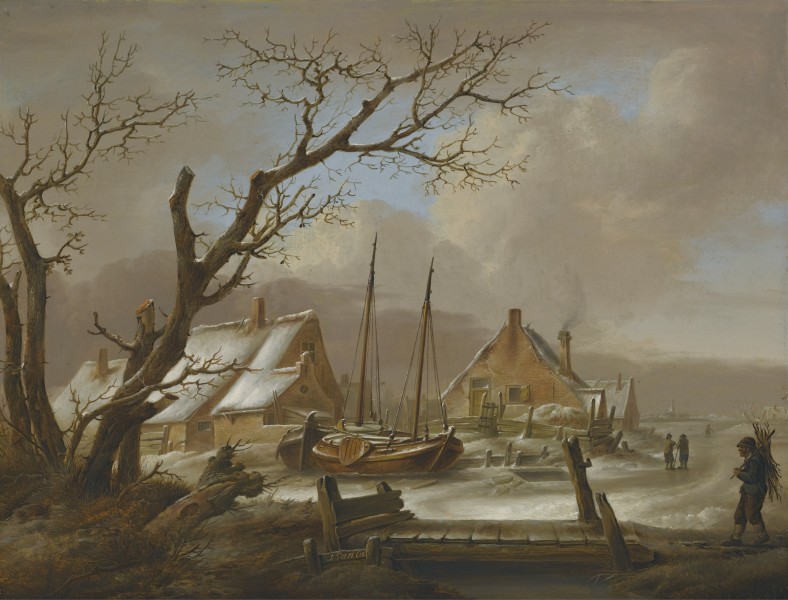 Jan van Os - Een winterlandschap