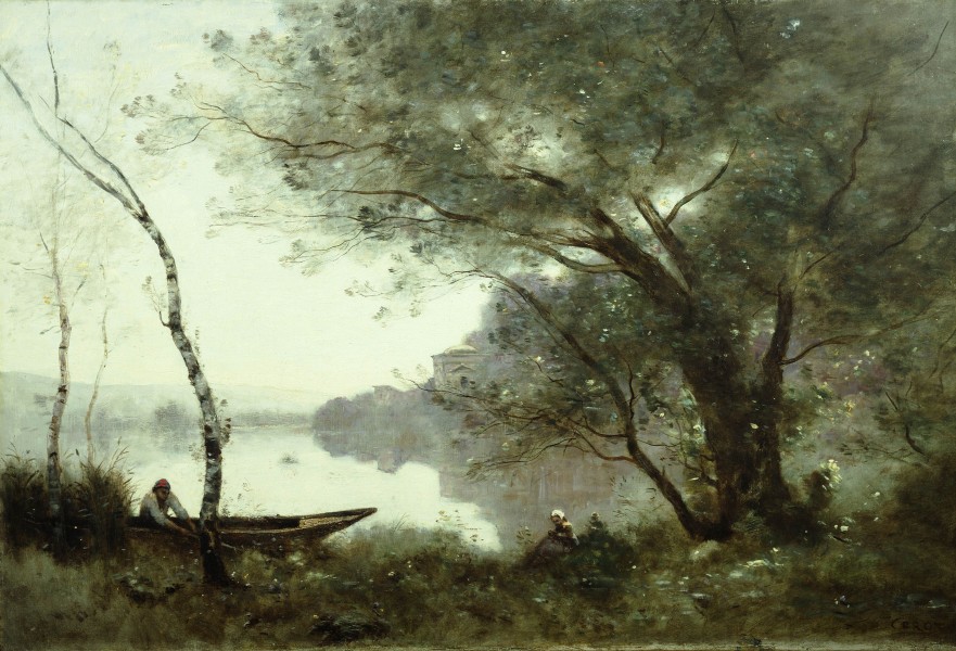 Jean-Baptiste-Camille Corot - Le batelier de Mortefontaine