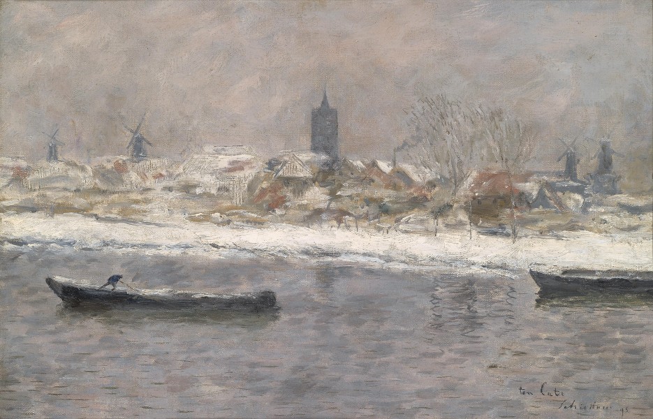 Johannes Siebe Ten Cate Winter in Schiedam 1895