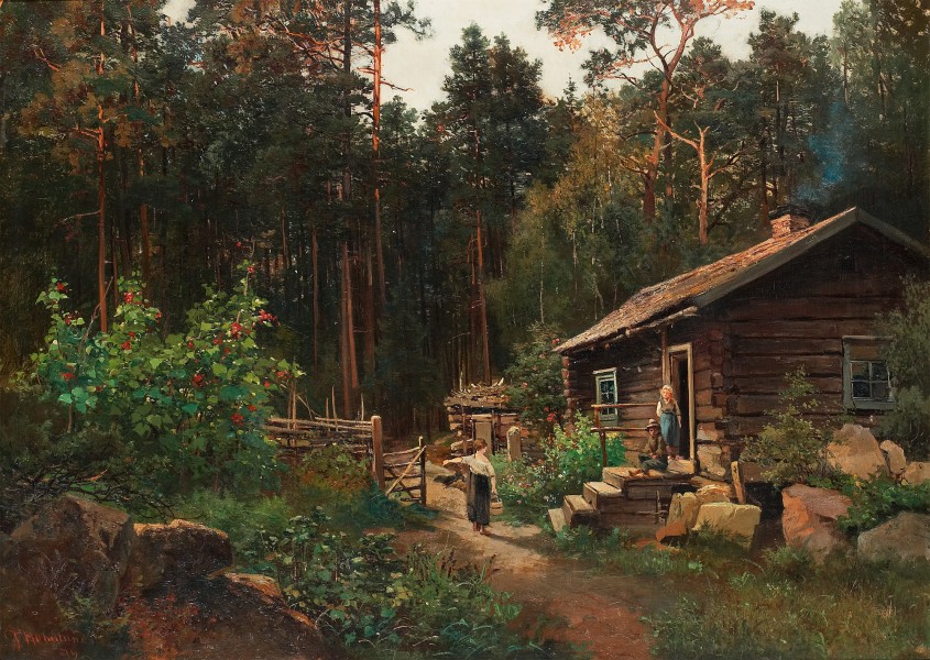 Josefina Holmlund - Stuga vid skogsbryn