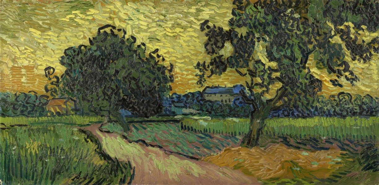 Landschap bij avondschemering - s0107V1962 - Van Gogh Museum