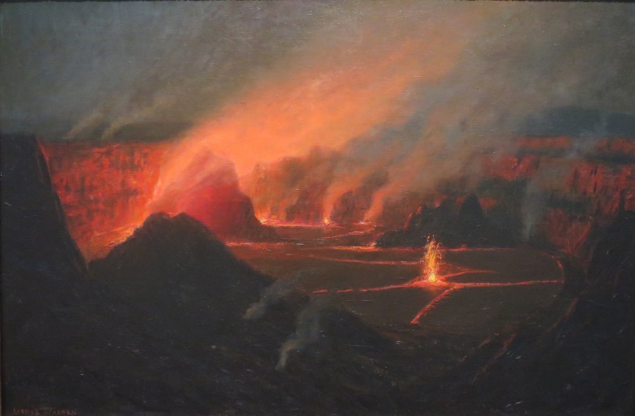 Lionel Walden - 'Volcano', oil on canvas, c. 1880s, Honolulu Academy of Arts