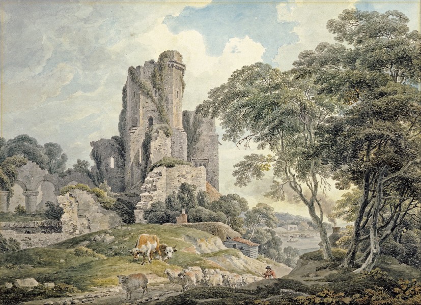Michael A. Rooker - A view of a ruined castle - Google Art Project