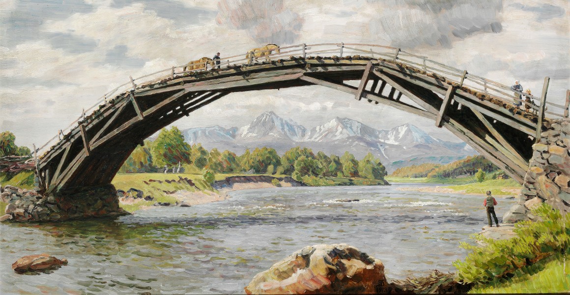 Niels Skovgaard - Broen og Fjældene (1913)