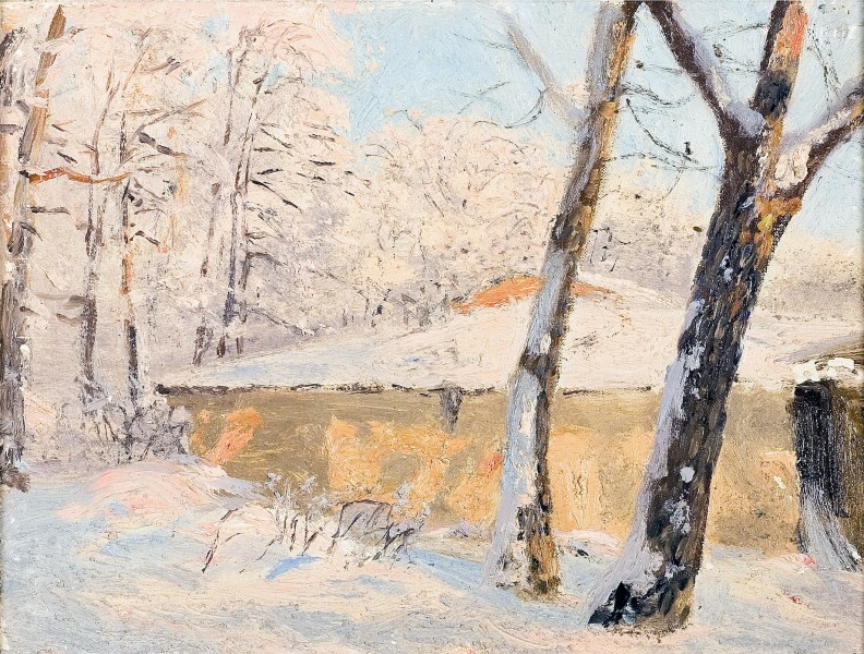 Nikolay Dubovskoy Derevya v snegu 1908
