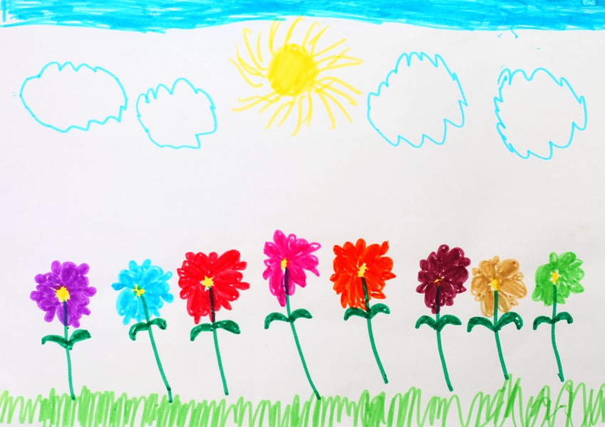 a painting by a 4 to 6 year old girl, picture 5