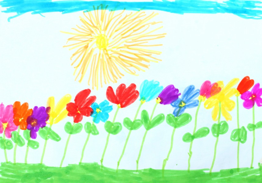 a painting by a 4 to 6 year old girl, picture 7