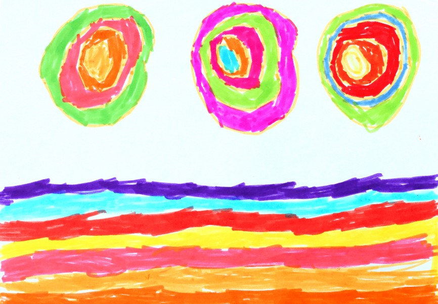 a painting by a 4 to 6 year old girl, picture 9
