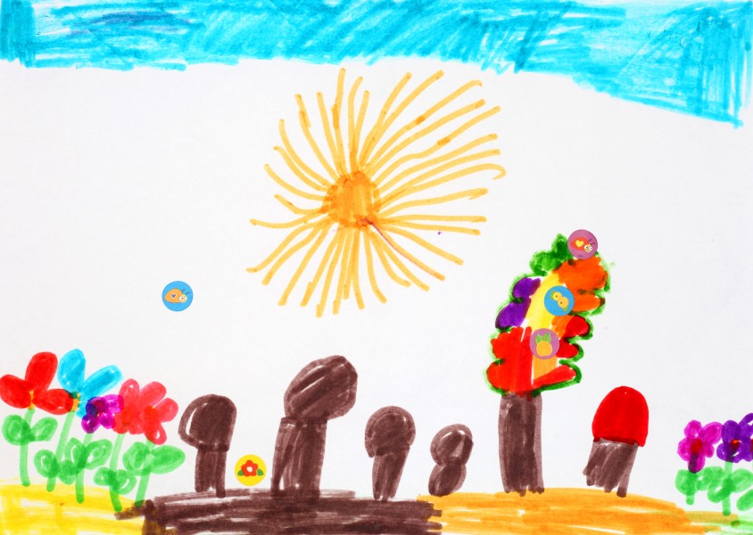 a painting by a 4 to 6 year old girl, picture 22