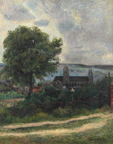 Paul Gauguin - Rouen, L'Eglise Saint-Ouen (1884)