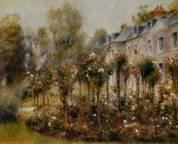 Pierre-Auguste Renoir - Roseraie à Wargemont
