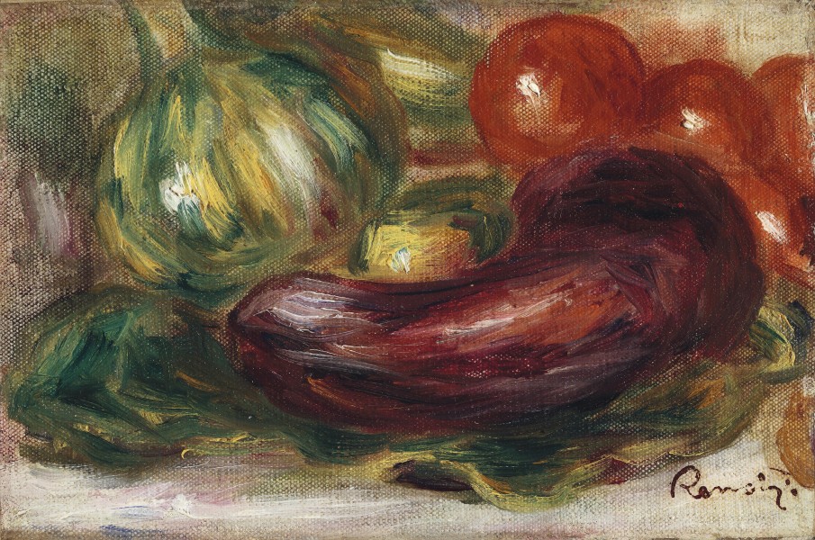Pierre Auguste Renoir Courgettes tomates et aubergine 1915