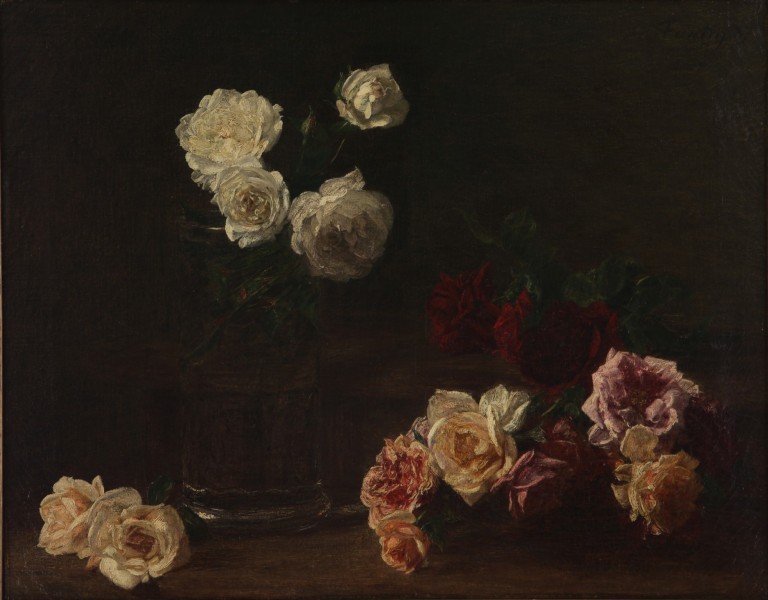 Roses blanches - Henri Fantin-Latour