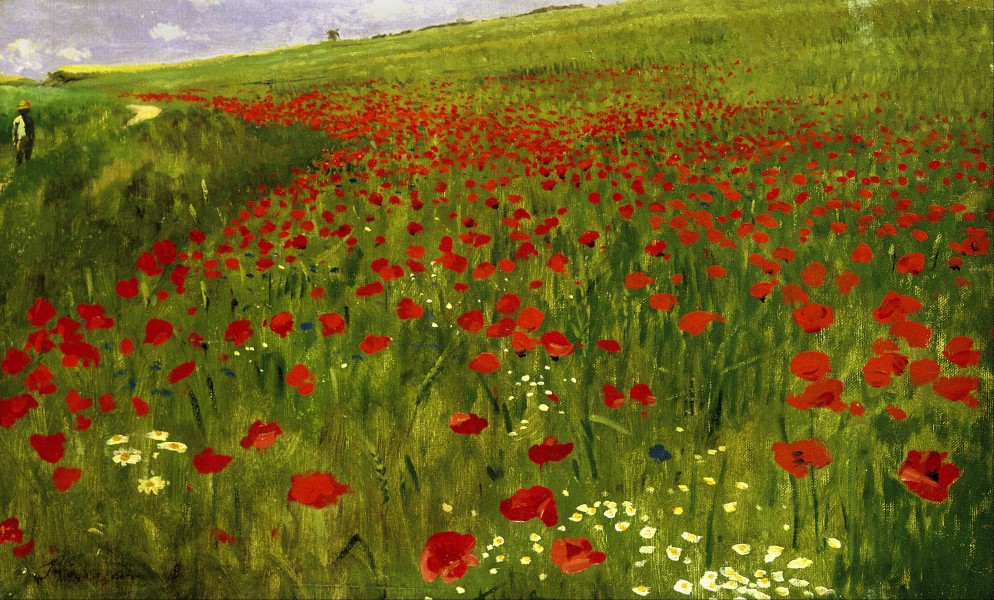 Szinyei Merse, Pál - Meadow with Poppies - Google Art Project