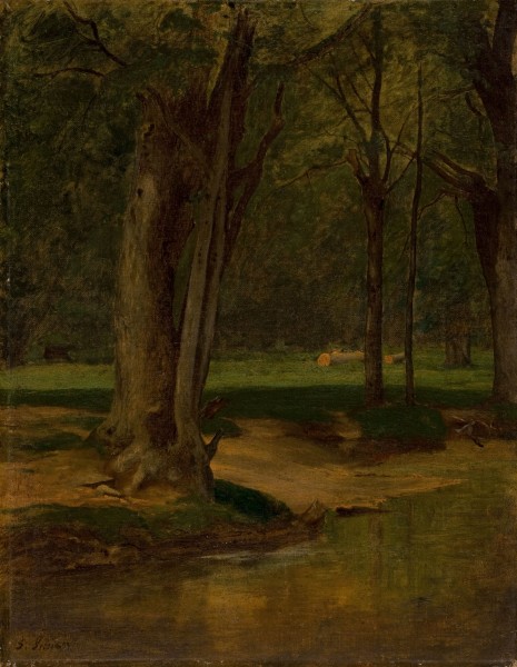 Trout Stream North Conway-George Inness