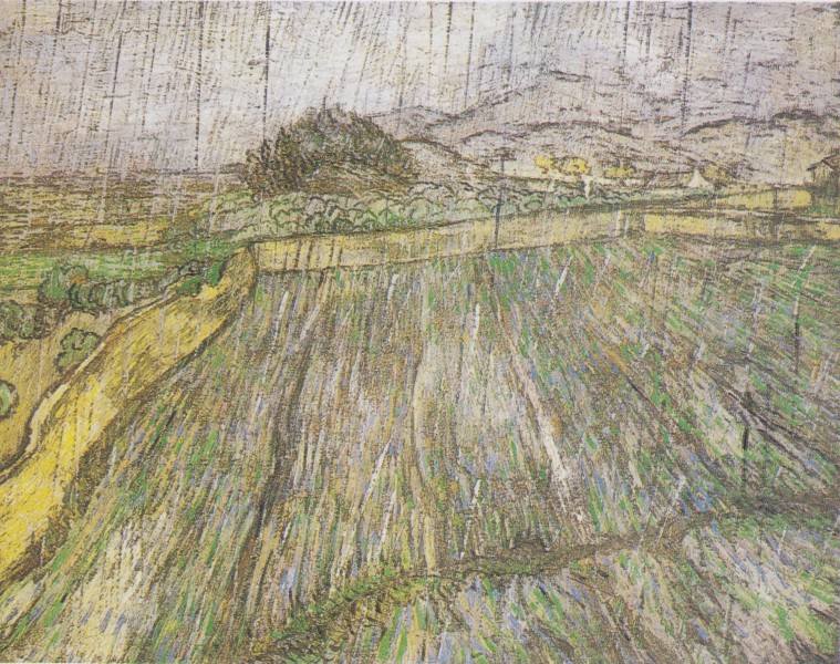 Van Gogh - Weizenfeld im Regen