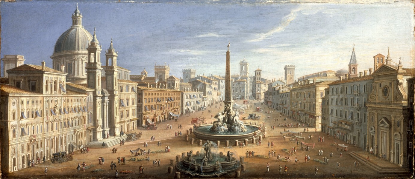 View of the Piazza Navona, Rome LACMA 49.17.3