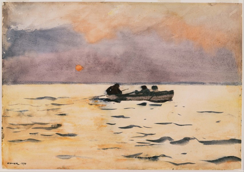 Winslow Homer - Rowing Home - Google Art Project