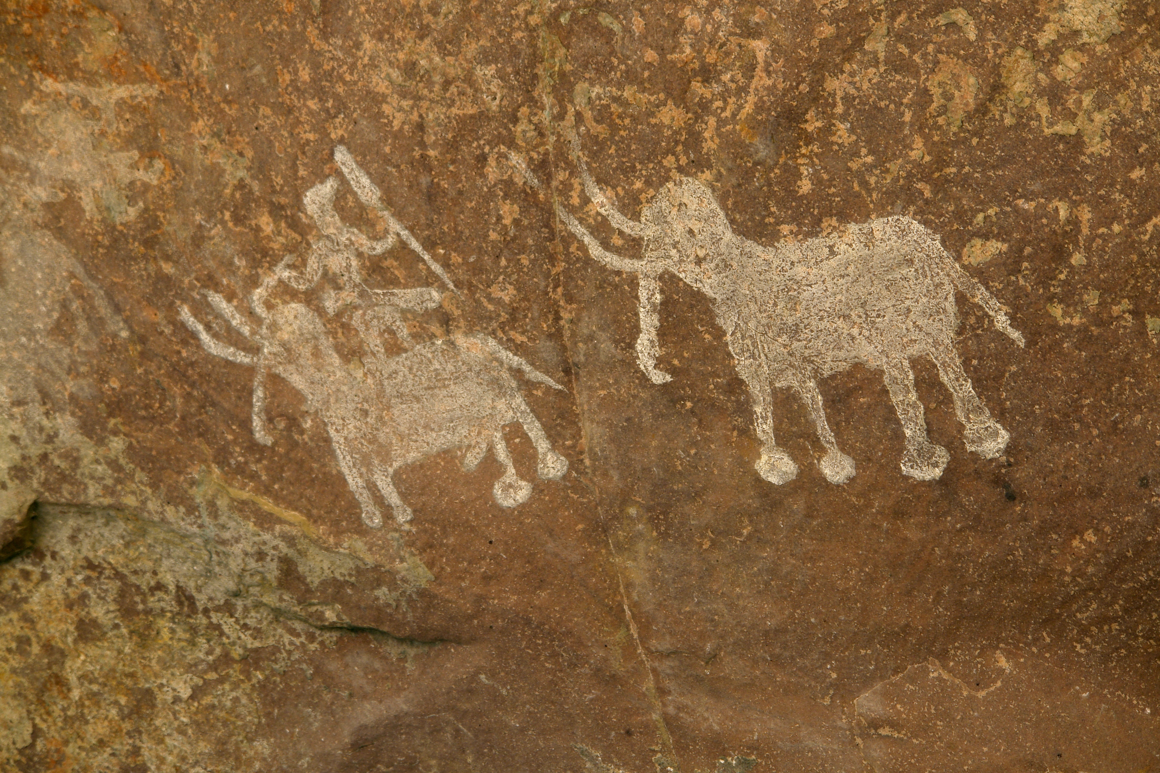 Rock painting, Bhimbetka, Raisen district, MP