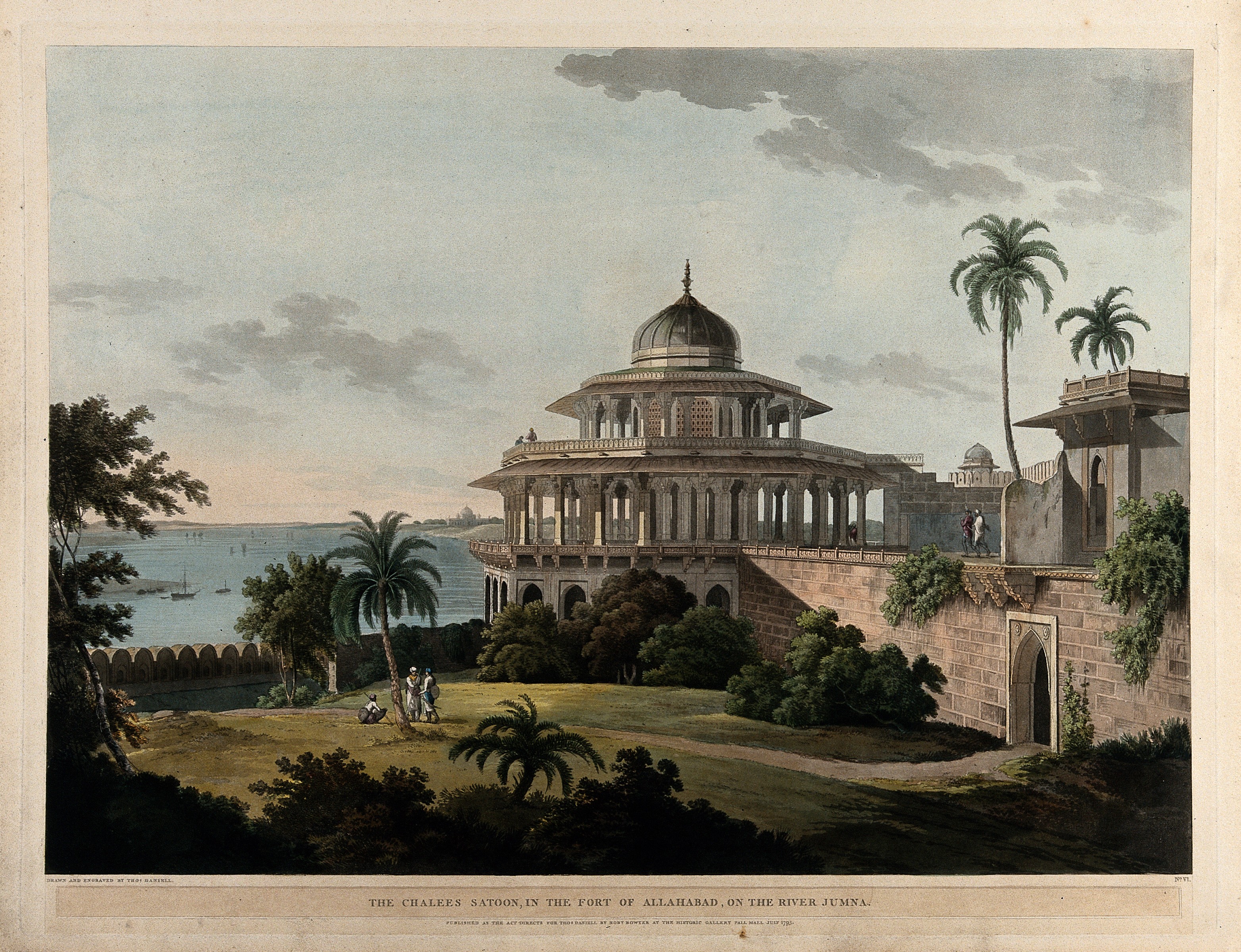 The Chalis Satun, or Hall of Forty Pillars, at Allahabad, Ut Wellcome V0050465