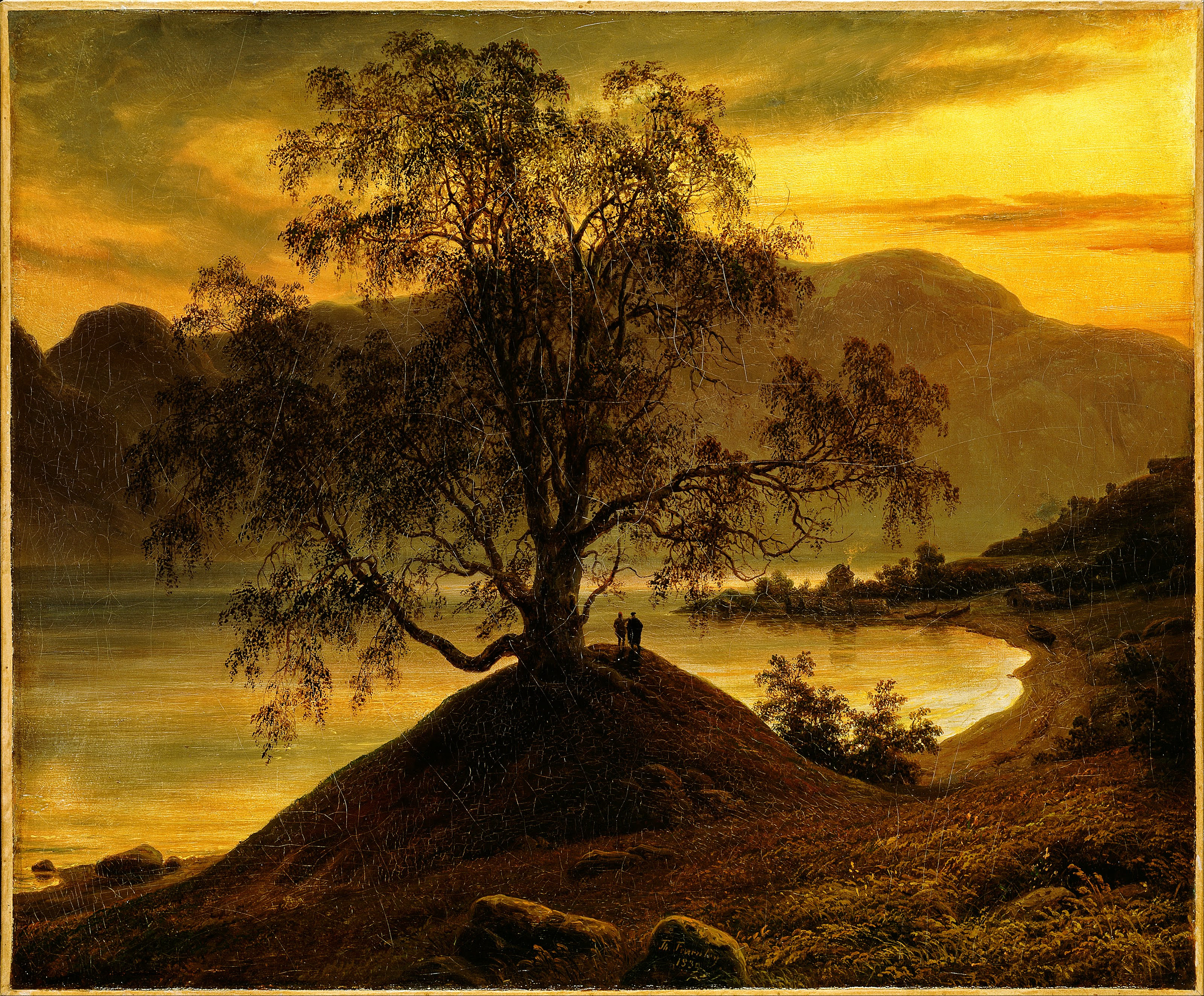 Thomas Fearnley - Old Birch Tree at the Sognefjord - Google Art Project