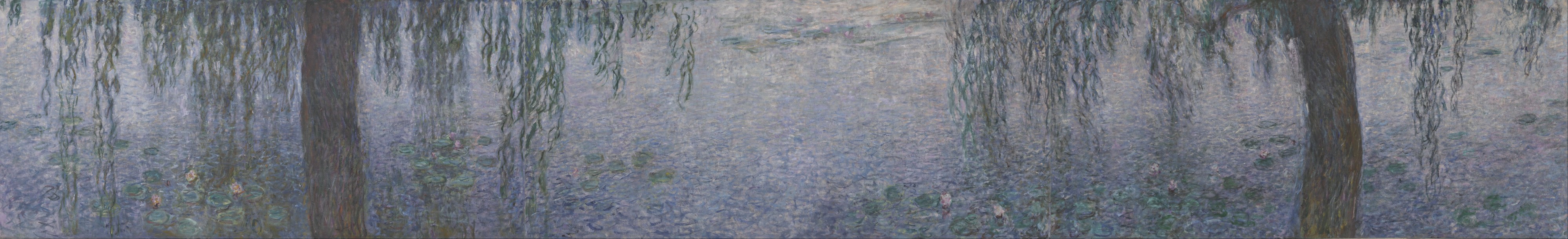 Claude Monet - The Water Lilies - Clear Morning with Willows - Google Art Project