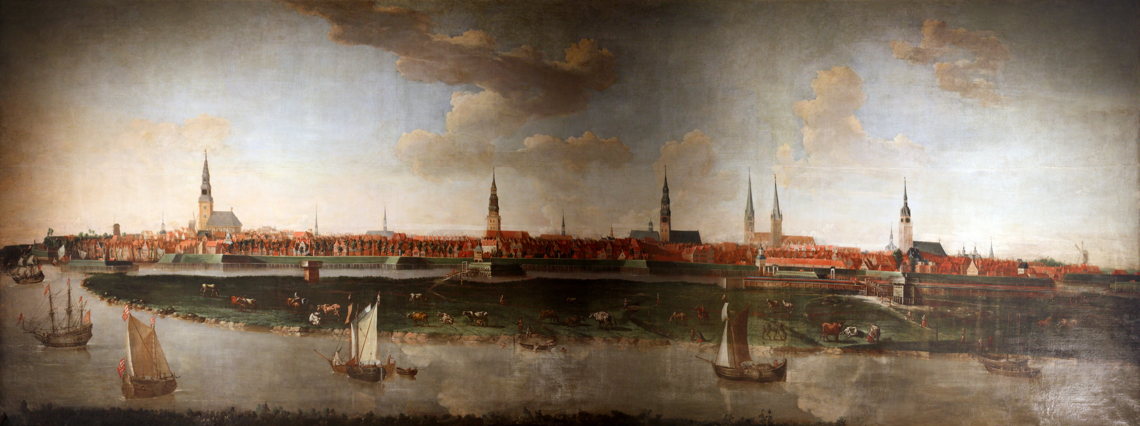 Joachim Luhn - Stadtansicht Hamburg von 1681
