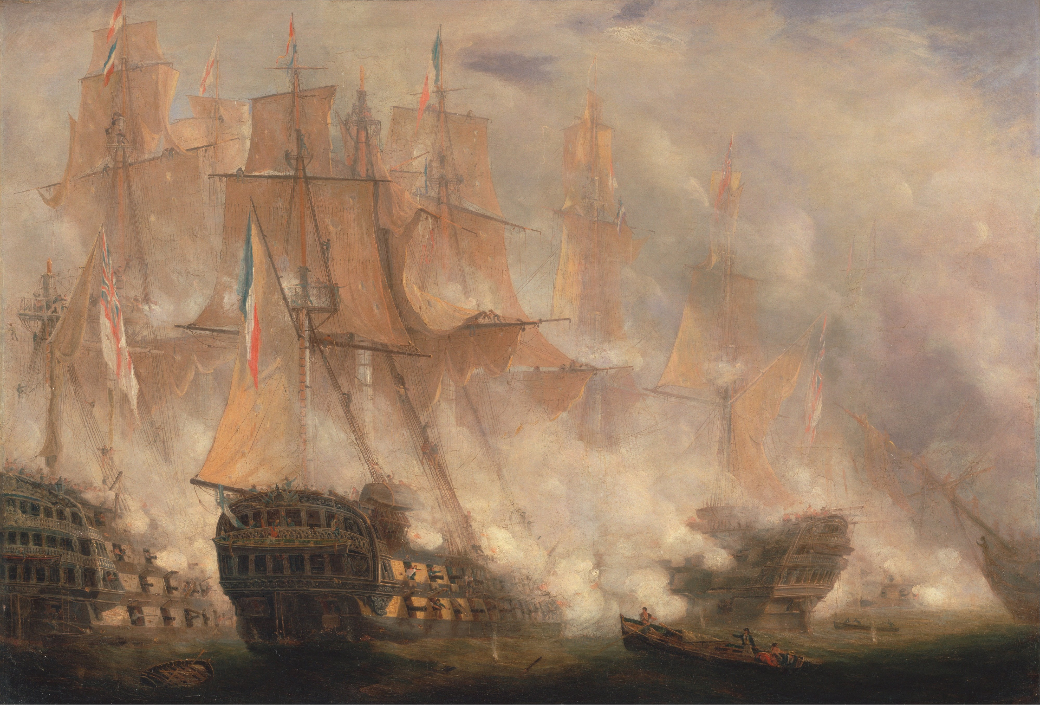John Christian Schetky - The Battle of Trafalgar - Google Art Project