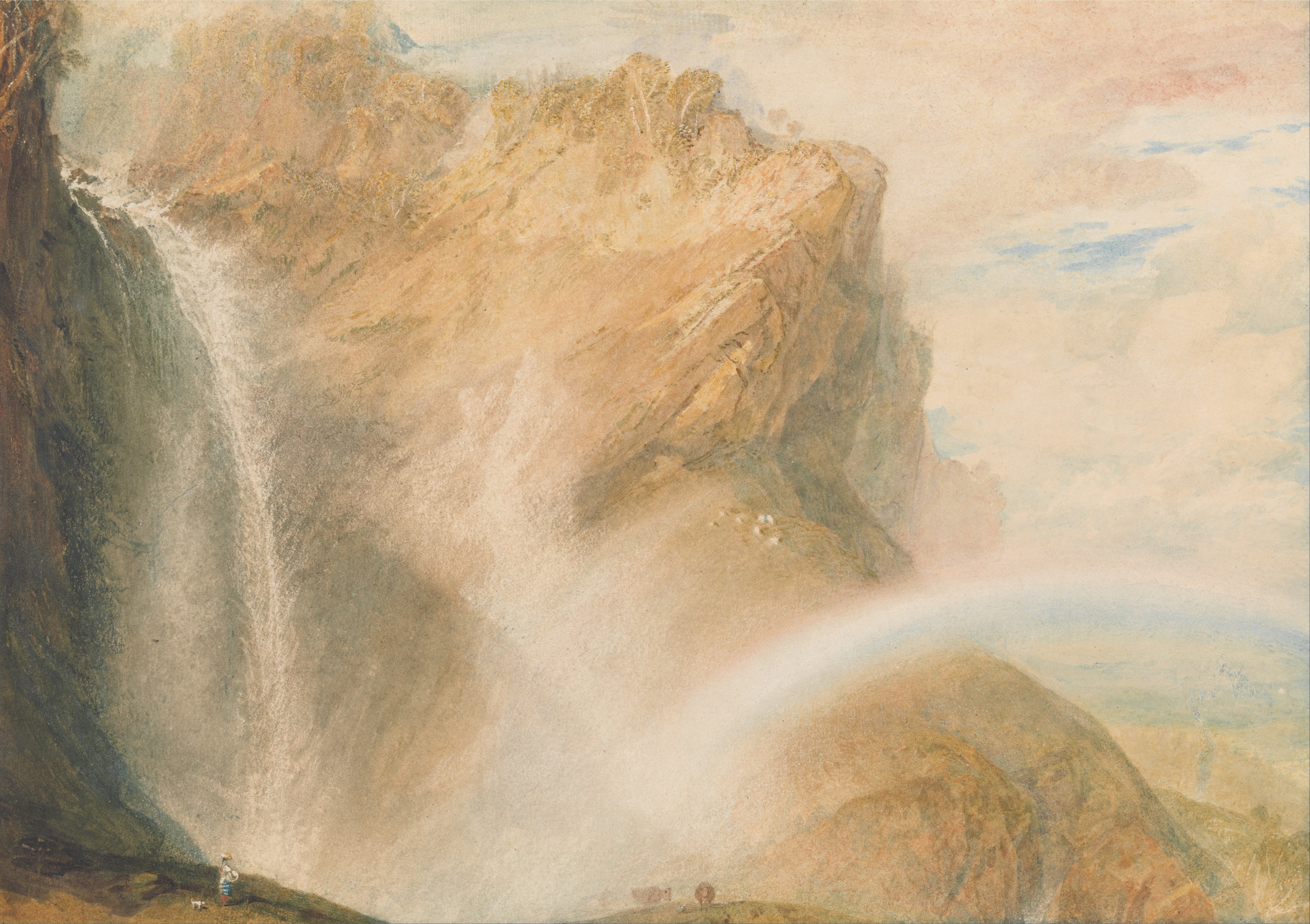 Joseph Mallord William Turner - Upper Fall of the Reichenbach- Rainbow - Google Art Project