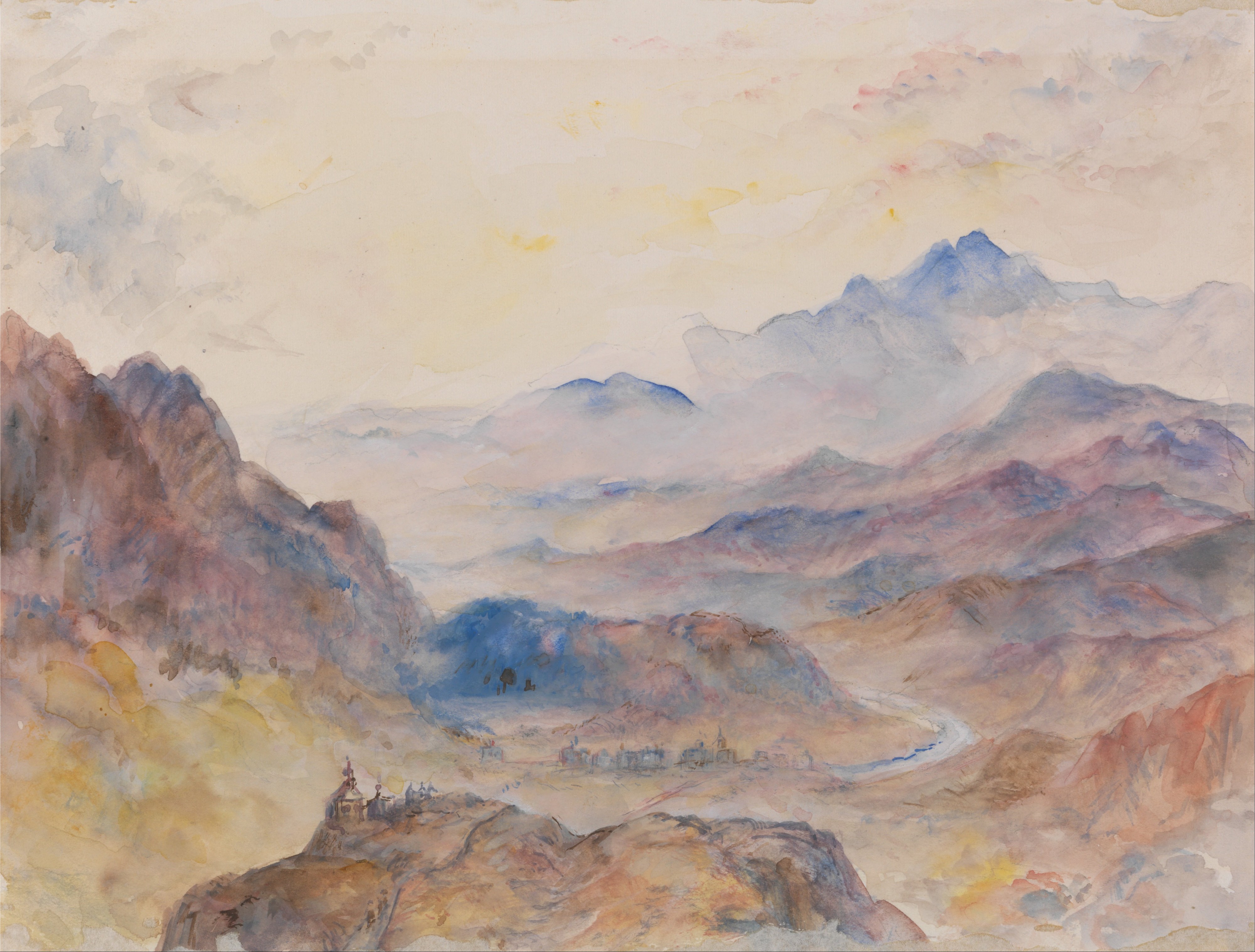 Mountain Scene, Mist Rising - Google Art Project