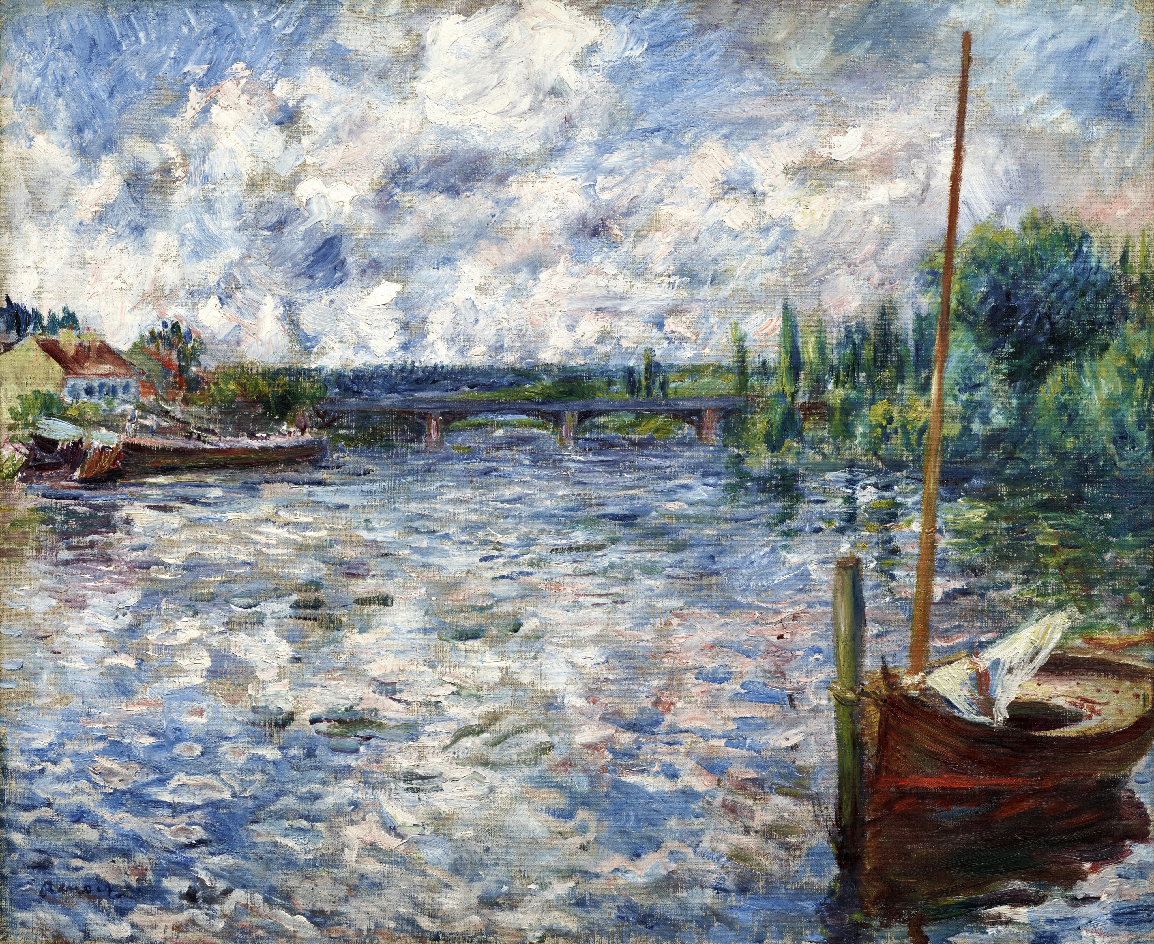 Pierre-Auguste Renoir - La Seine à Chatou (1874)