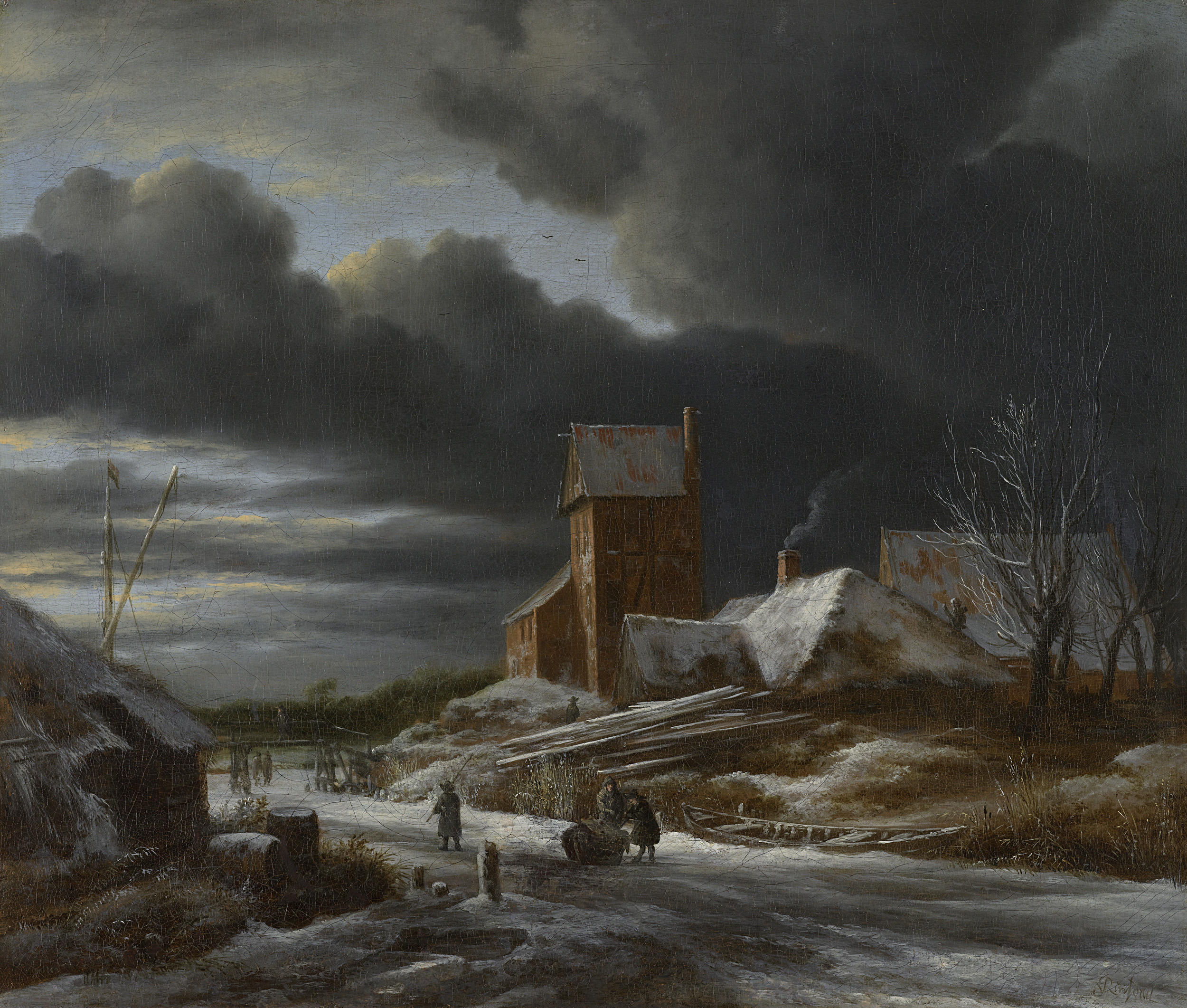 Winterlandschap Rijksmuseum SK-A-349