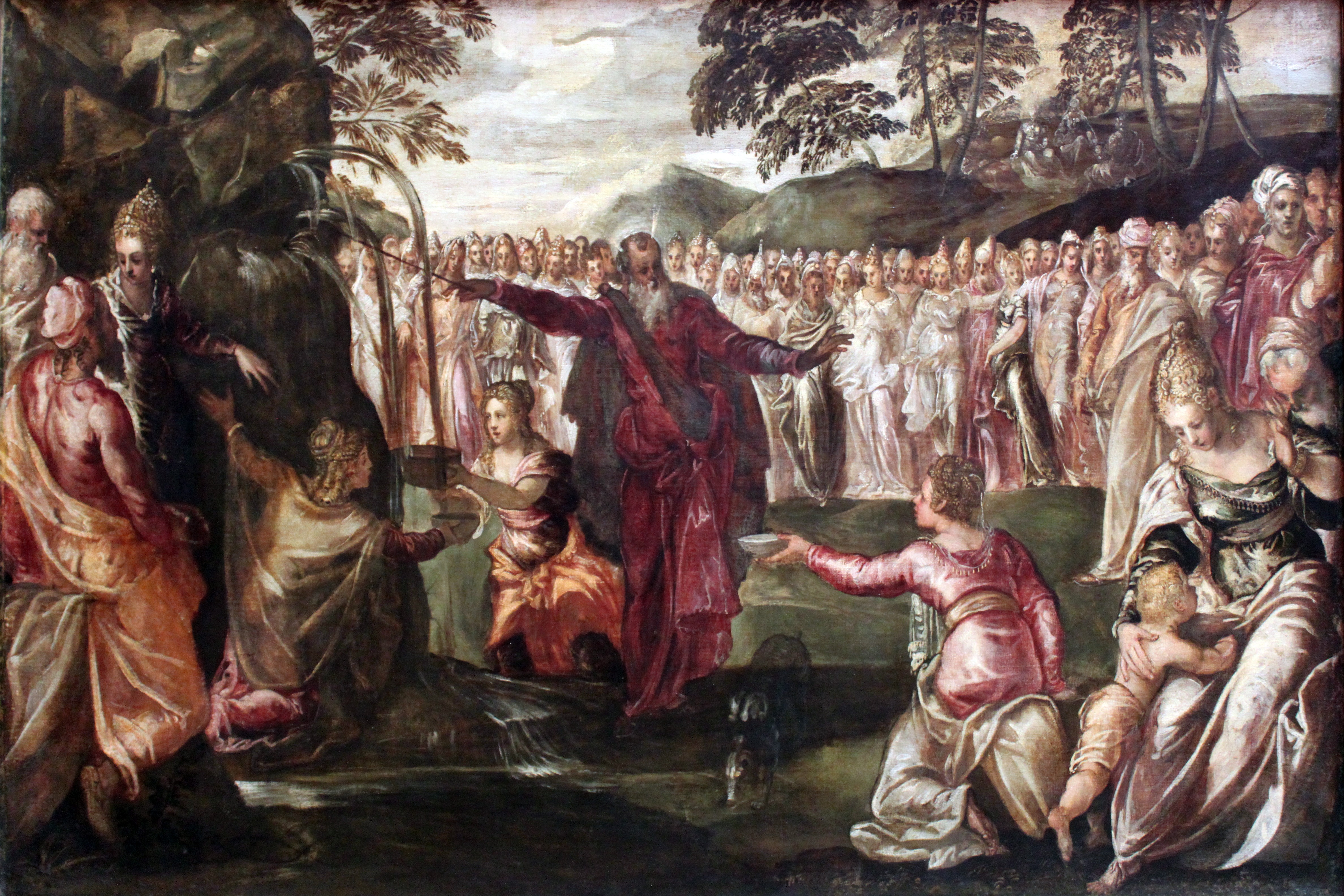 1563 Tintoretto Moses Striking the Rock anagoria