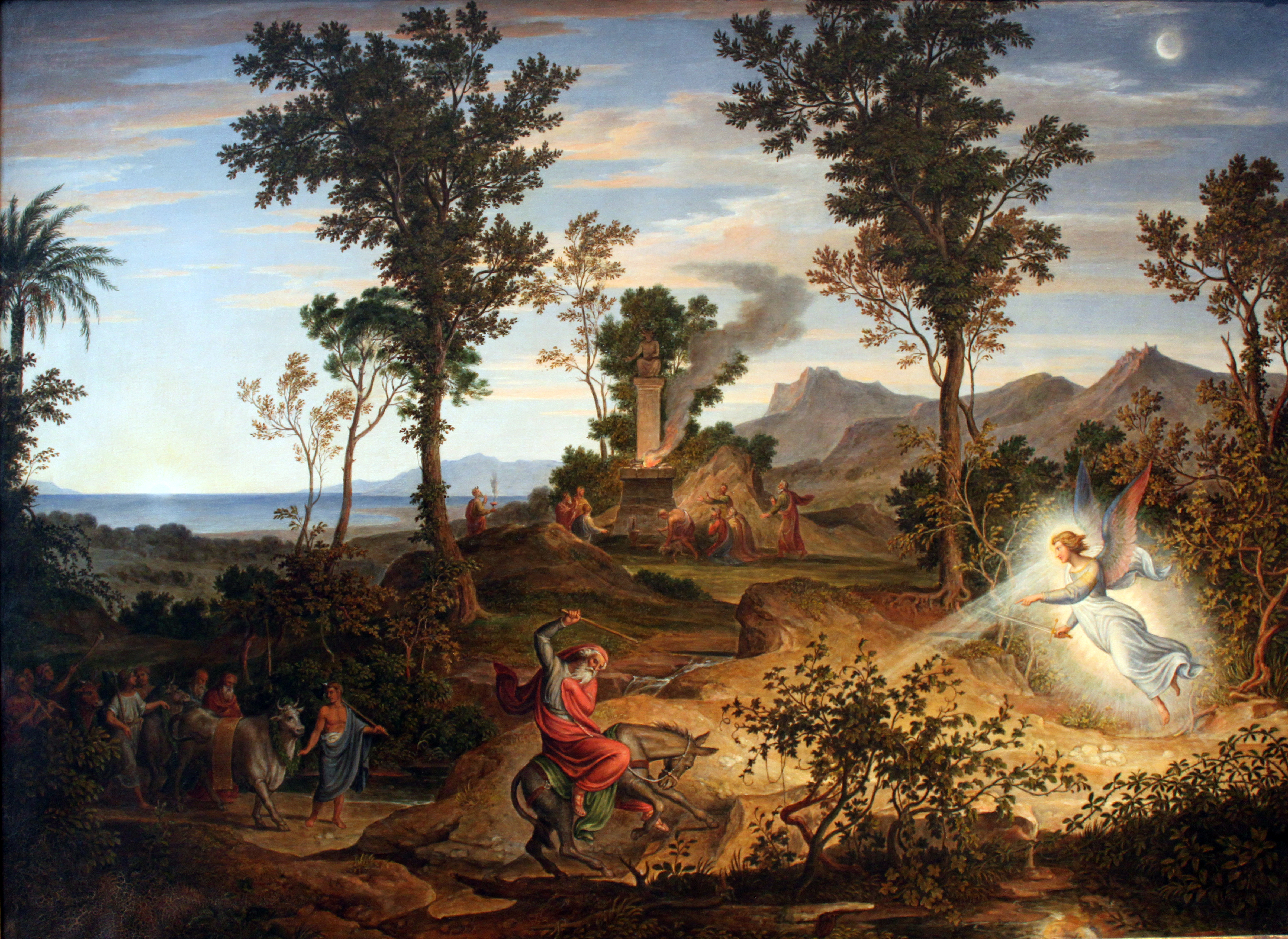 1834 Koch Landschaft mit Bileam anagoria