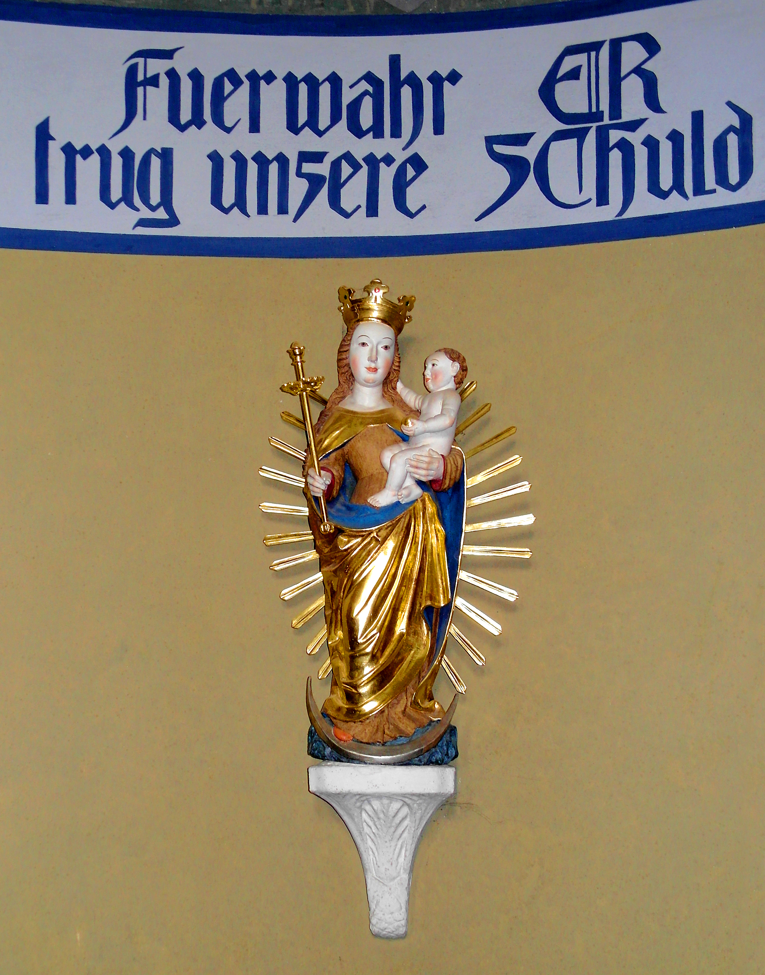 20170911280DR Wiesa (Thermalbad Wiesenbad) Trinitatiskirche Madonna