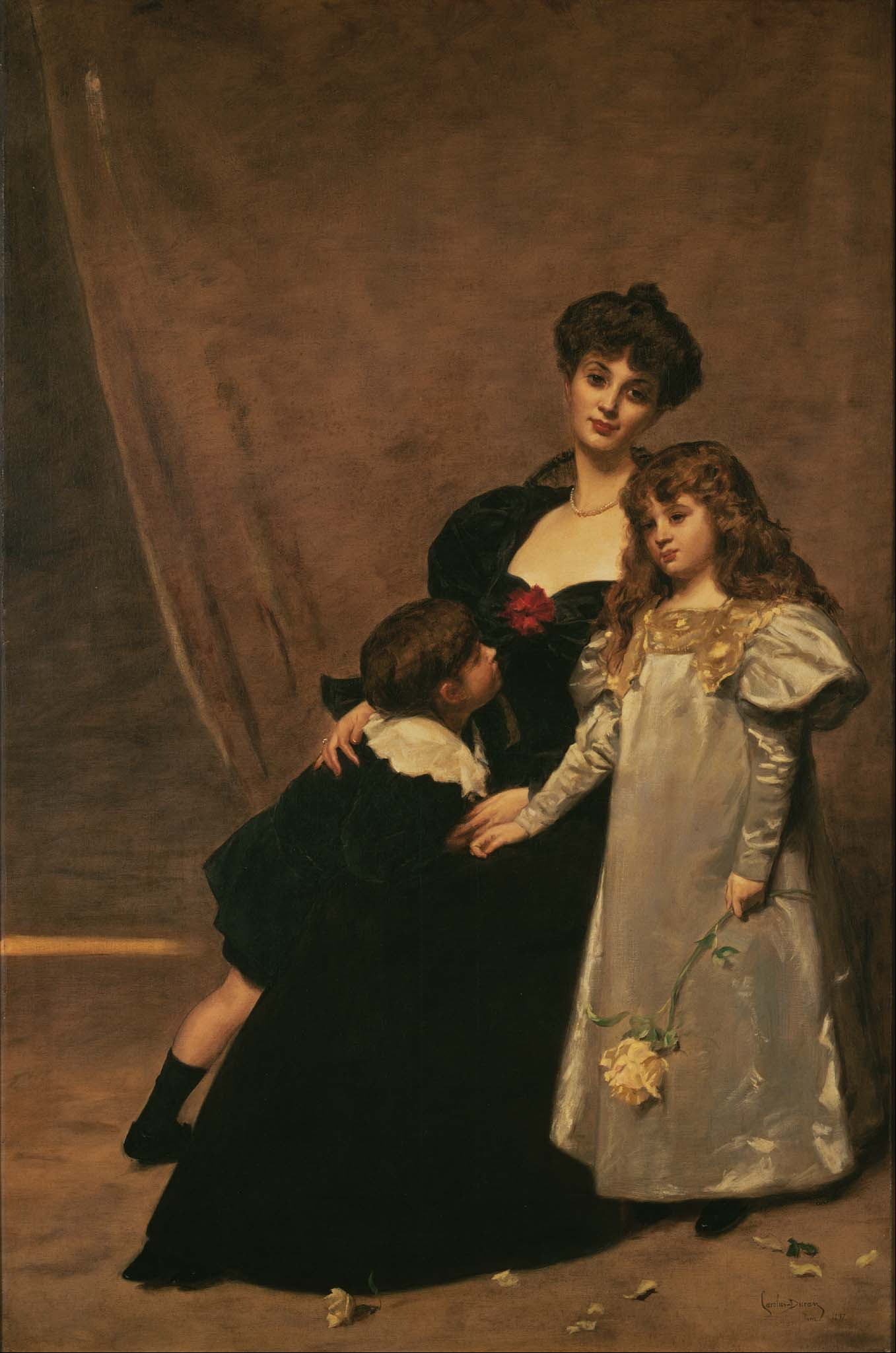 Émile-Auguste Carolus-Duran - Mother and Children (Madame Feydeau and Her Children) - Google Art Project